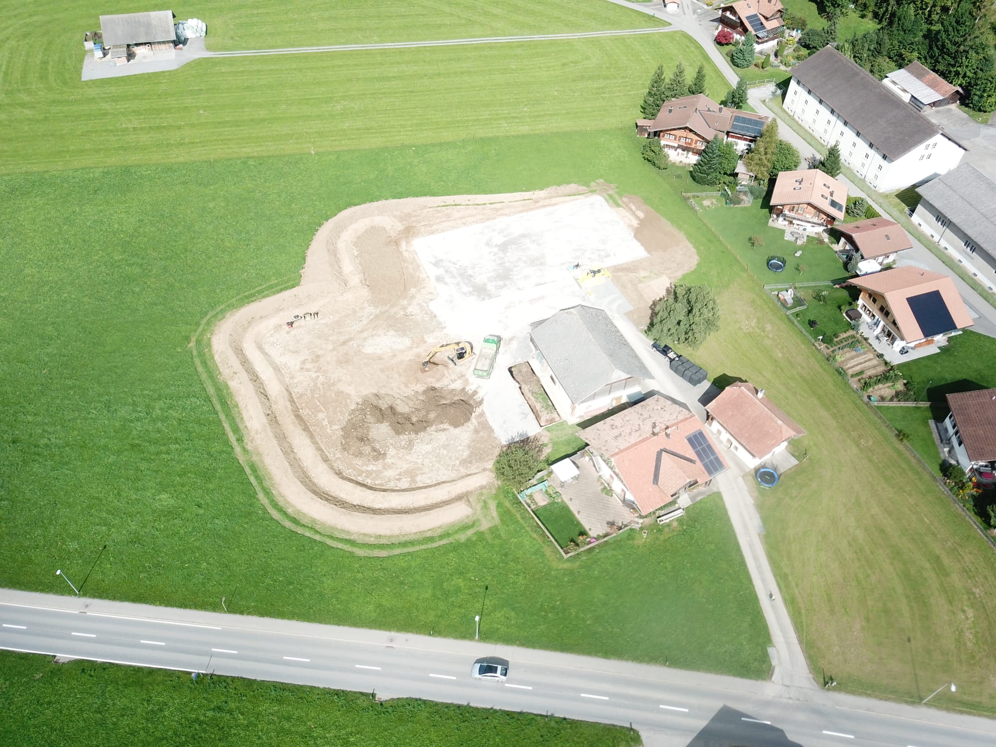 Drohnenbild der Baustelle